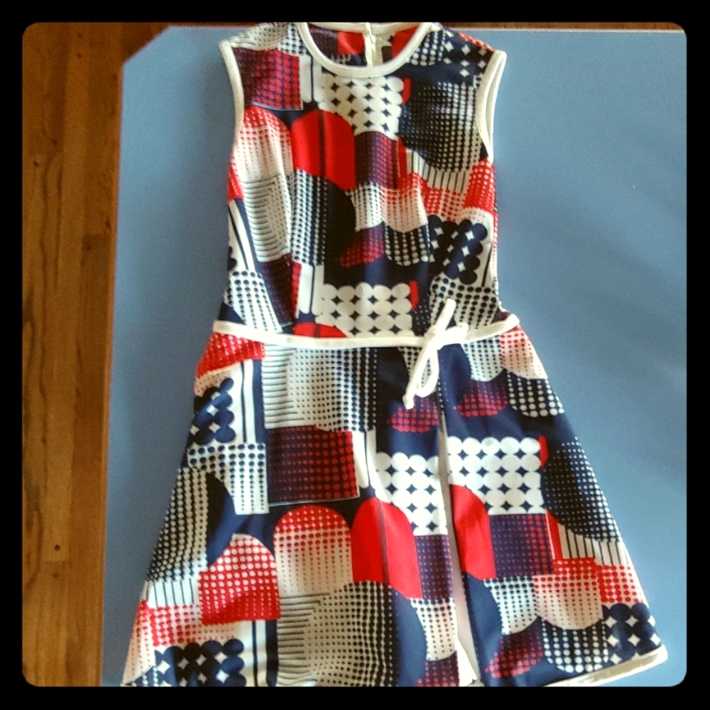 Vintage red, white, and blue jumper